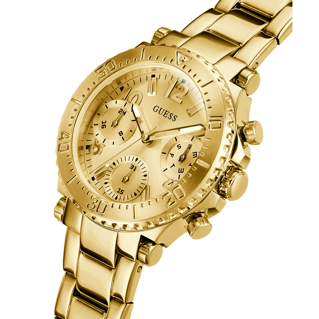 GUESS Ladies Gold Tone Multi-Function Watch