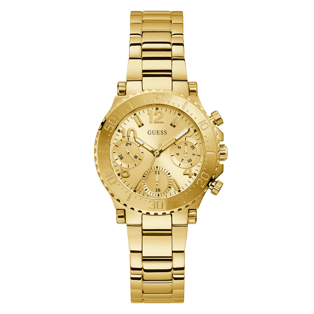 GUESS Ladies Gold Tone Multi-Function Watch
