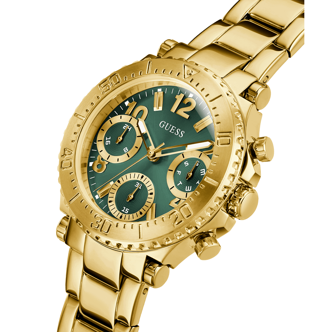 GUESS Ladies Gold Tone Multi-Function Watch