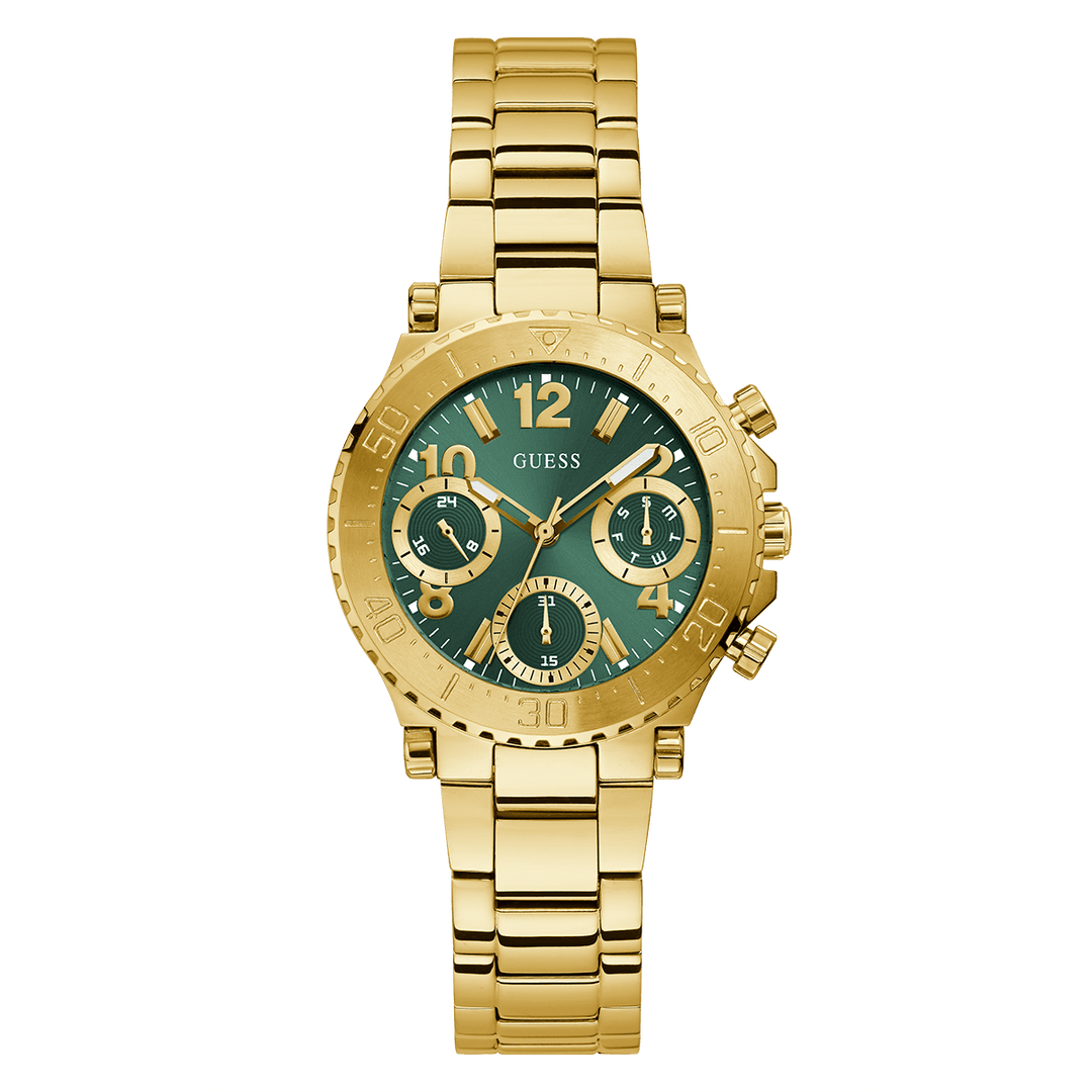 GUESS Ladies Gold Tone Multi-Function Watch