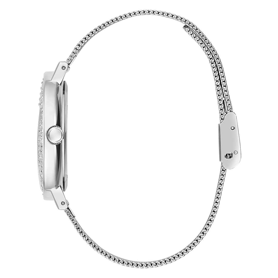 GUESS Ladies Silver Tone Analog Watch