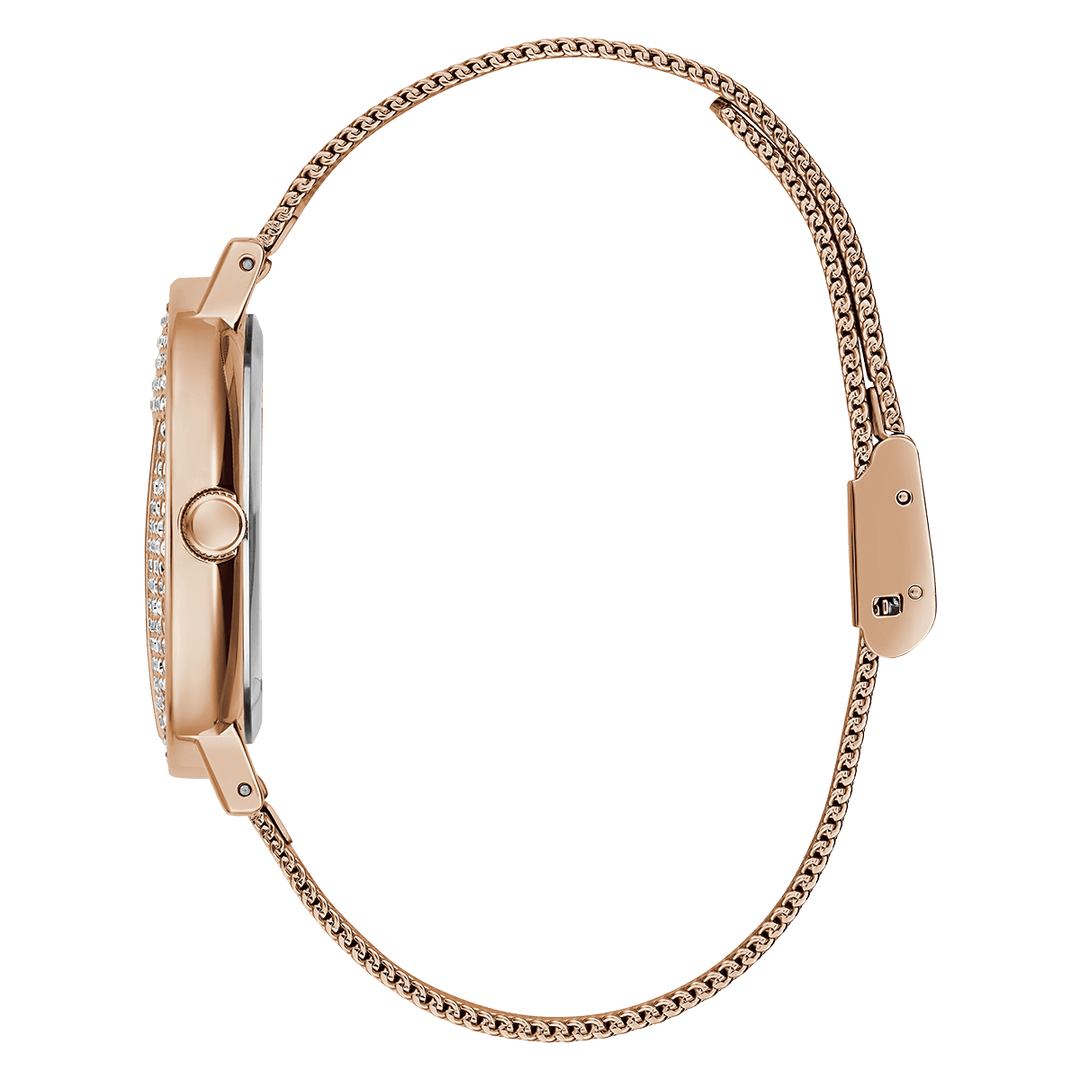 GUESS Ladies Rose Gold Tone Analog Watch