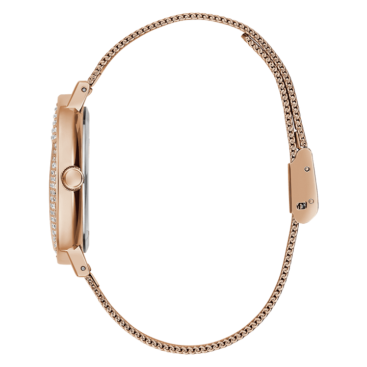 GUESS Ladies Rose Gold Tone Analog Watch
