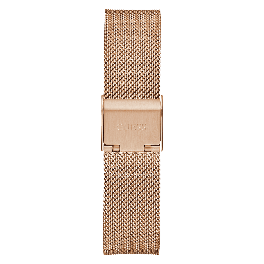 GUESS Ladies Rose Gold Tone Analog Watch