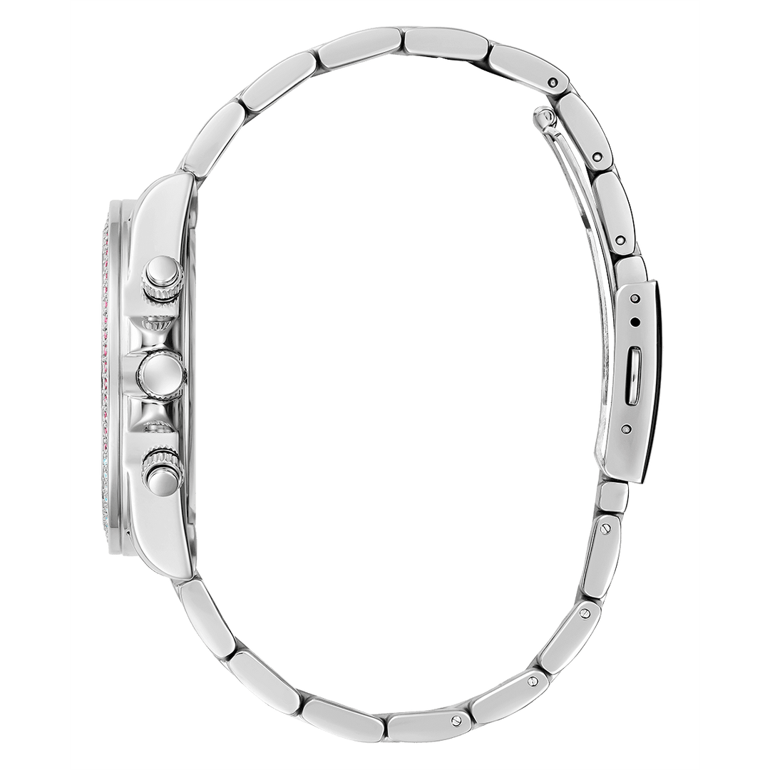 GUESS Ladies Silver Tone Analog Watch