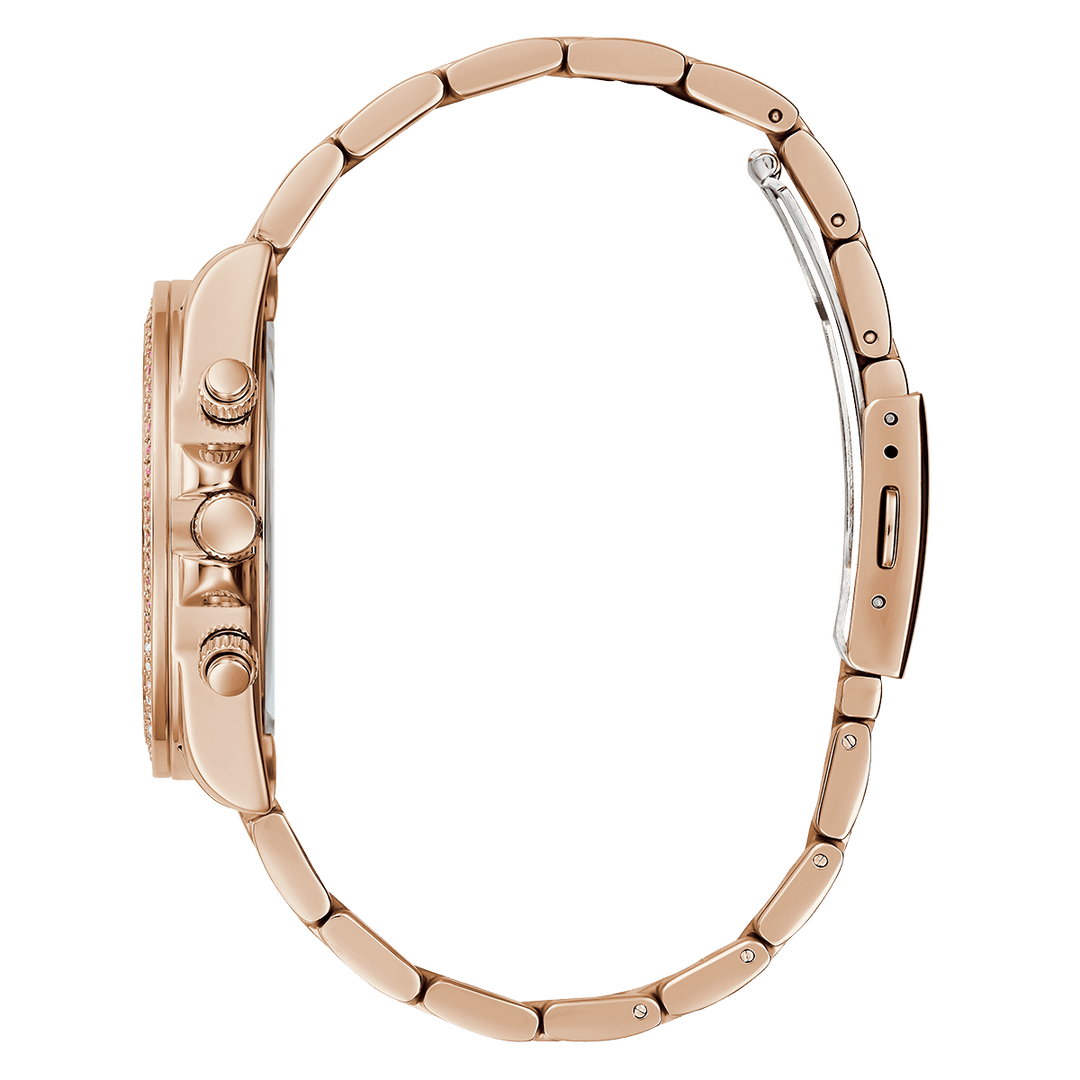 GUESS Ladies Rose Gold Tone Analog Watch