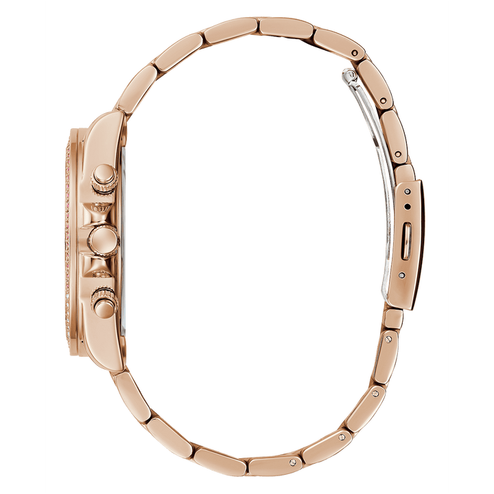 GUESS Ladies Rose Gold Tone Analog Watch