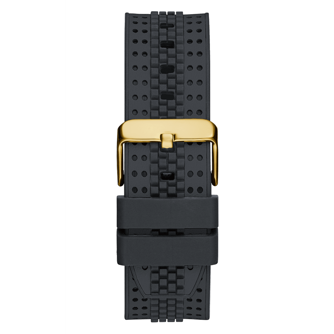 GUESS Mens Grey Gold Tone Multi-Function Watch