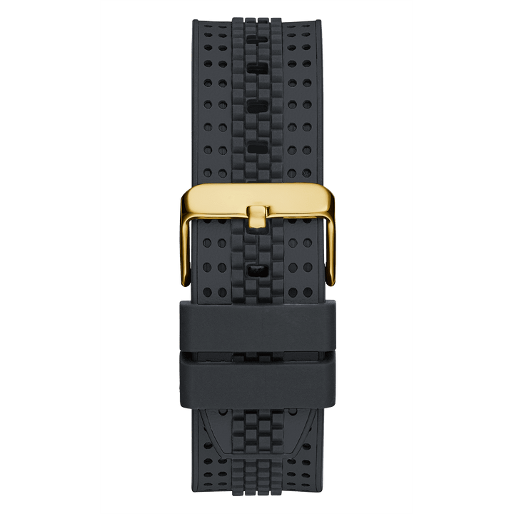 GUESS Mens Grey Gold Tone Multi-Function Watch