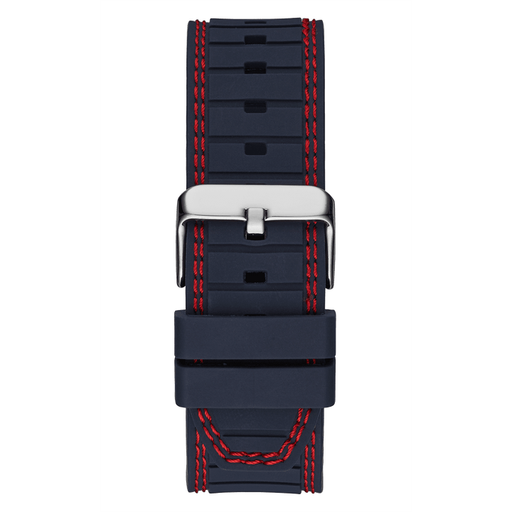 GUESS Mens Navy Silver Tone Multi-Function Watch