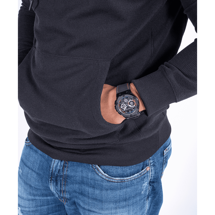 GUESS Mens Black Multi-Function Watch
