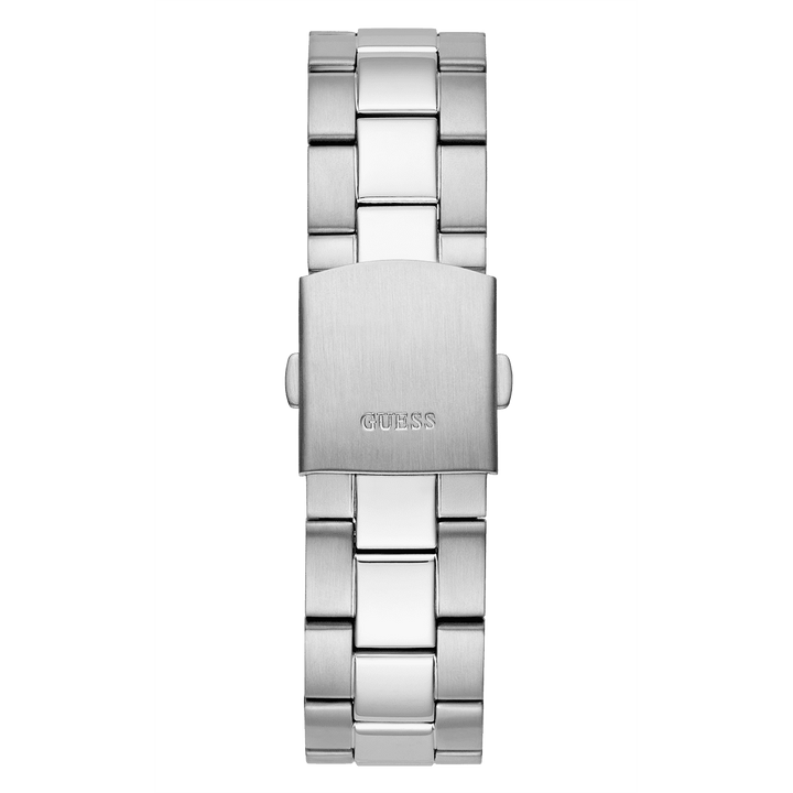 GUESS Mens Silver Tone Multi-Function Watch