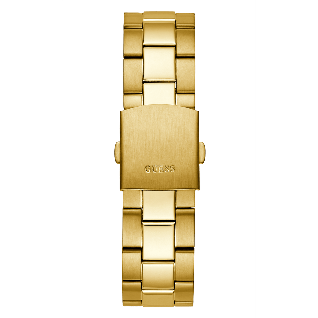 GUESS Mens Gold Tone Multi-Function Watch