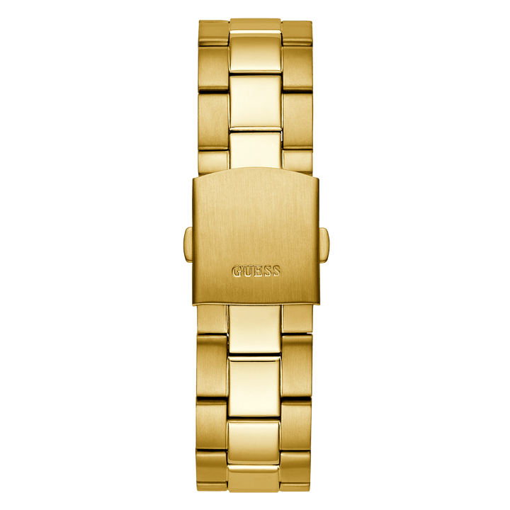 GUESS Mens Gold Tone Multi-Function Watch