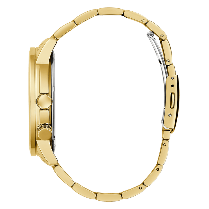 GUESS Mens Gold Tone Multi-Function Watch