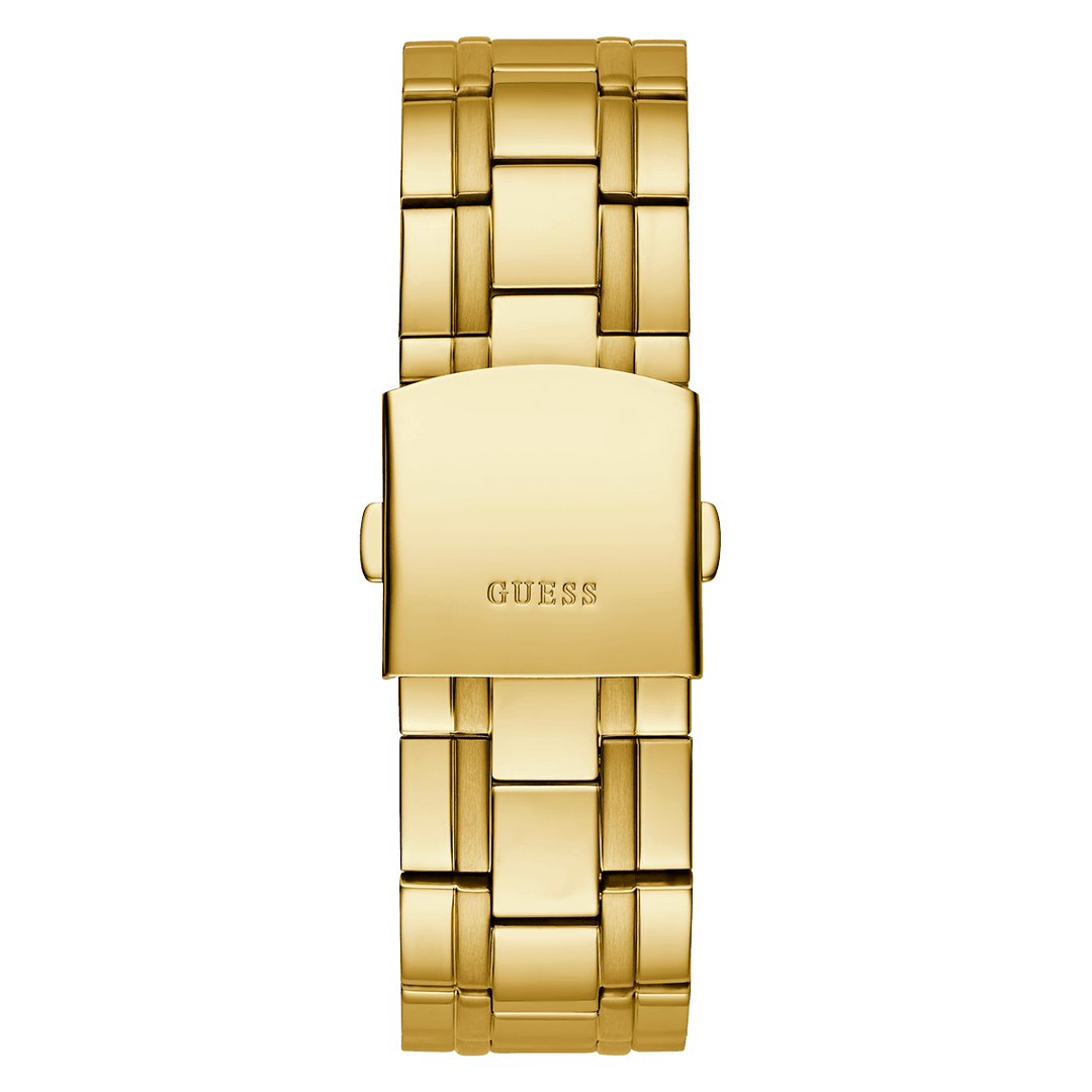 GUESS Mens Gold Tone Multi-Function Watch