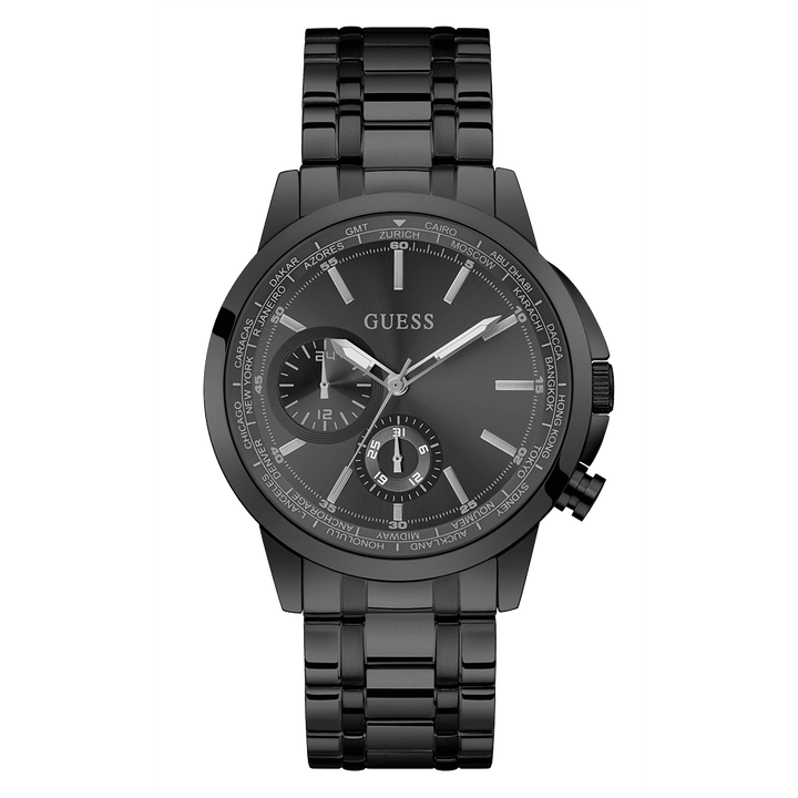GUESS Mens Black Multi-Function Watch