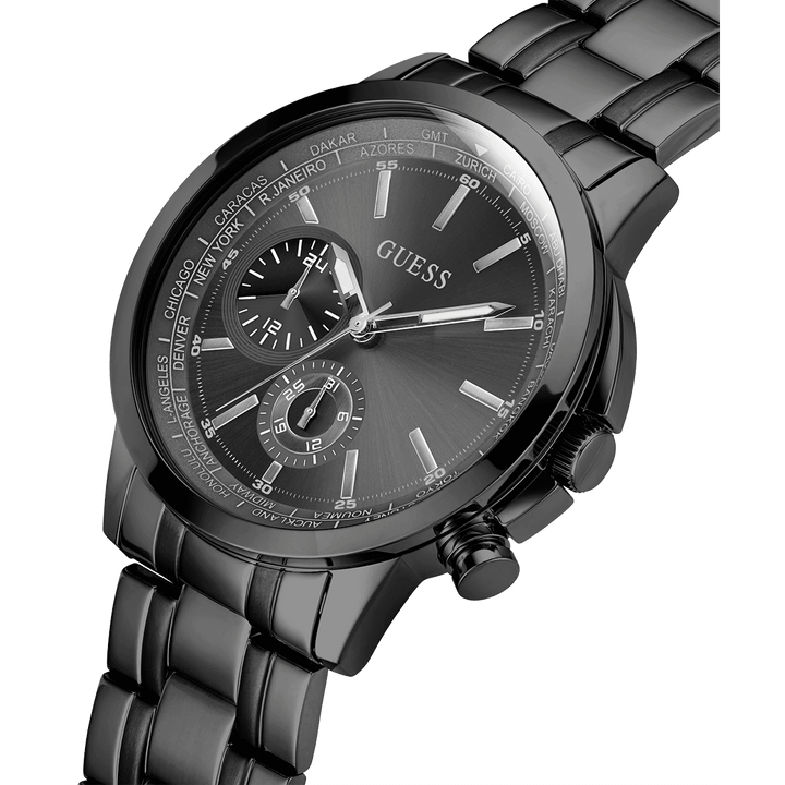 GUESS Mens Black Multi-Function Watch