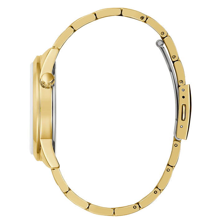 GUESS Mens Gold Tone Analog Watch