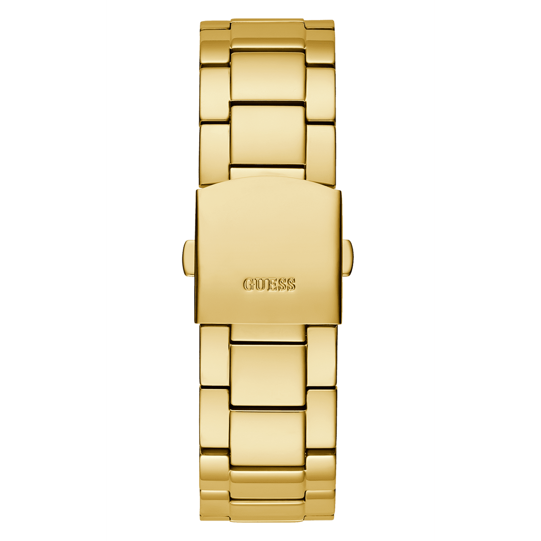 GUESS Mens Gold Tone Analog Watch