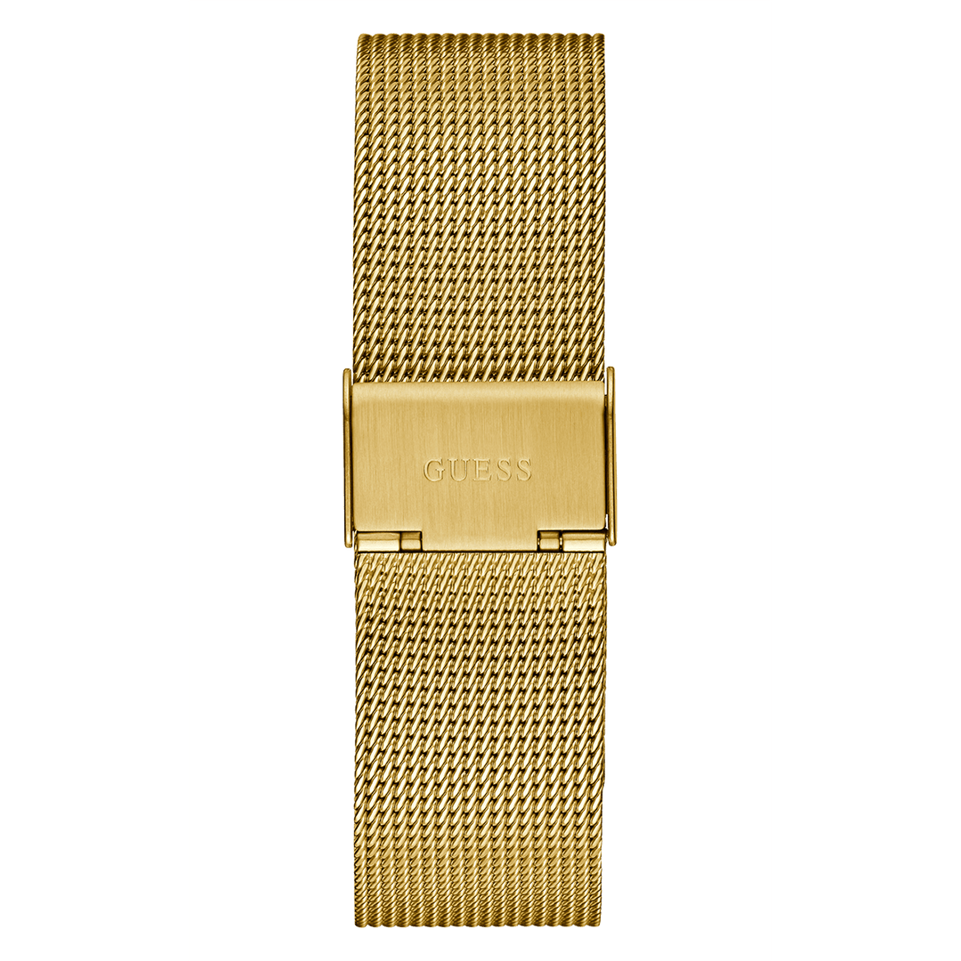 GUESS Mens Gold Tone Analog Watch
