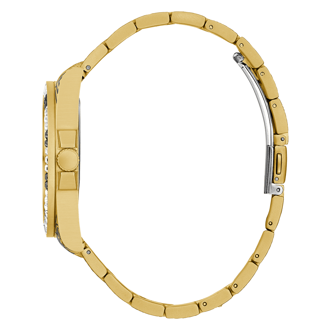 GUESS Mens Gold Tone Analog Watch