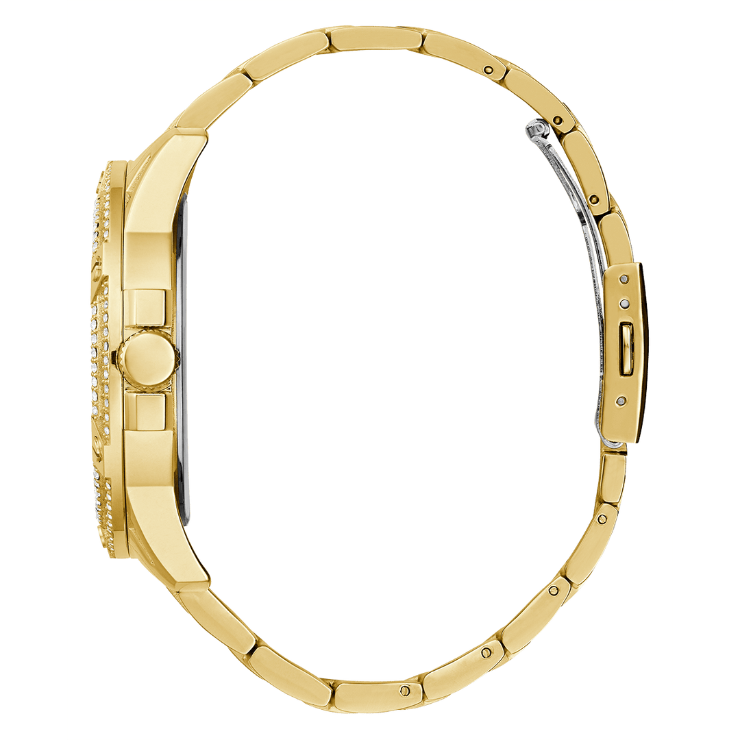 GUESS Mens Gold Tone Multi-Function Watch