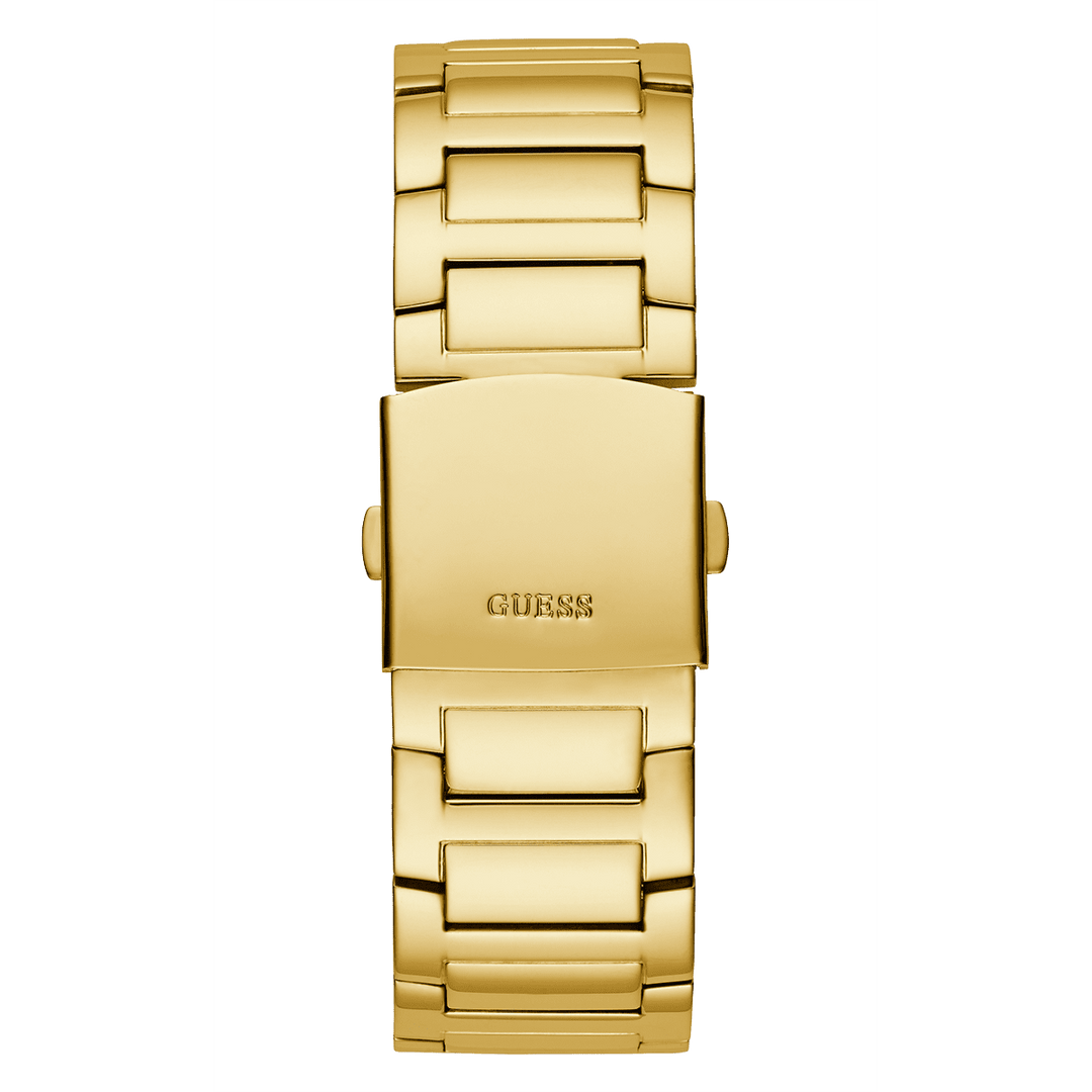 GUESS Mens Gold Tone Multi-Function Watch
