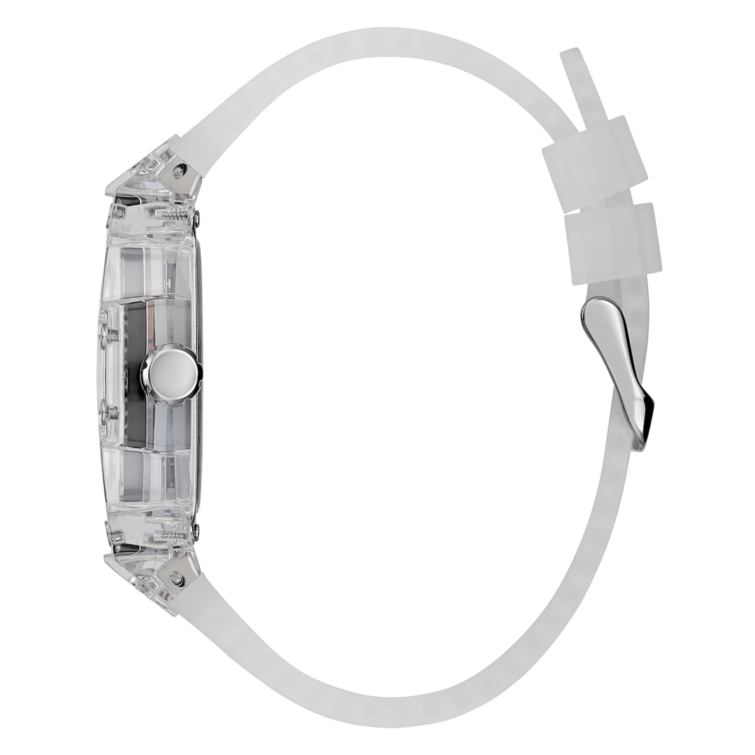 GUESS Mens Clear Multi-Function Watch