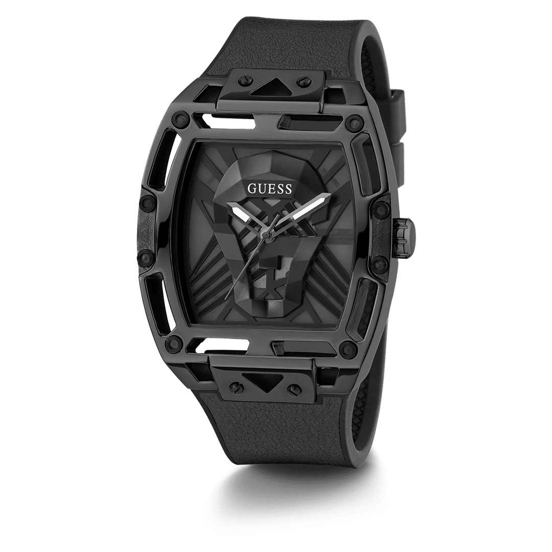 GUESS Mens Black Multi-Function Watch
