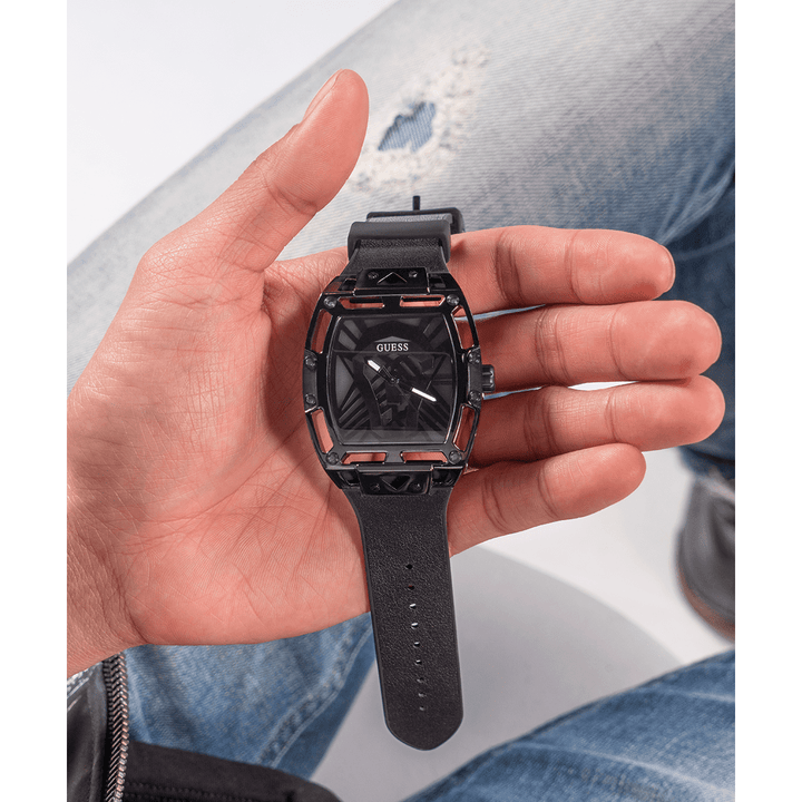 GUESS Mens Black Multi-Function Watch