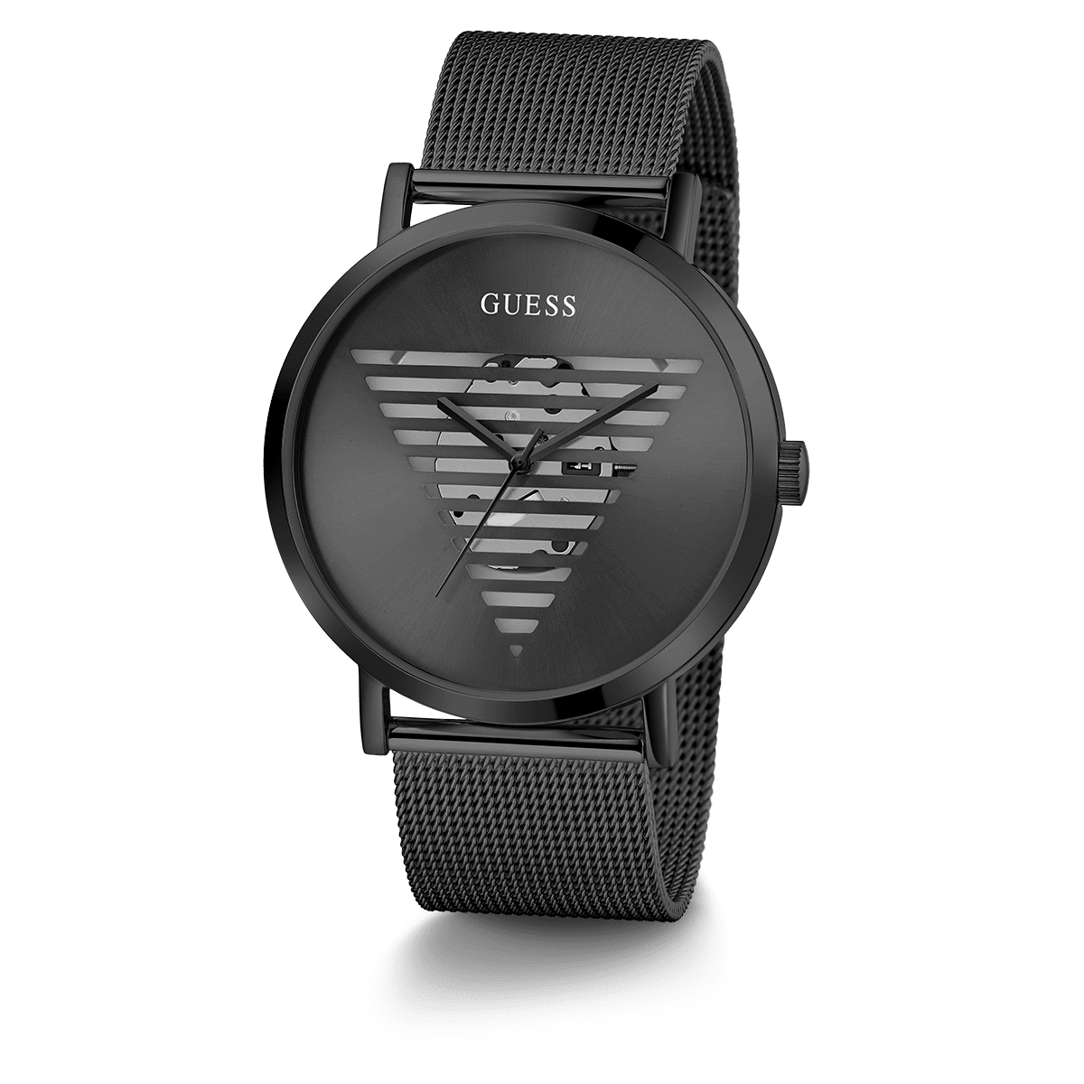 Guess Orologio Uomo Modello IDOL, GW0503G3, Nero, Cinturino In Acciaio, Movimento Analogico