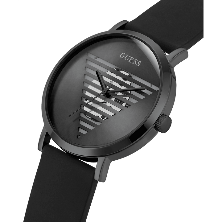 GUESS Mens Black Analog Watch