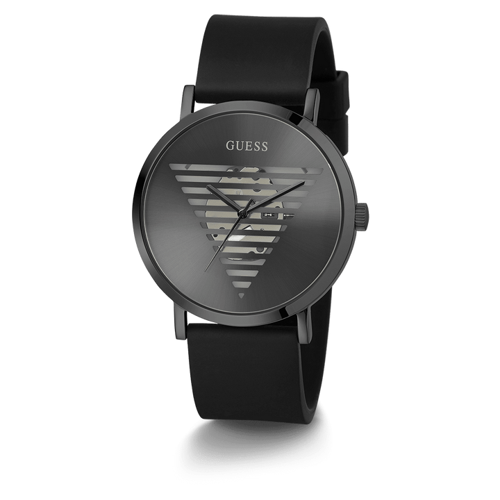 GUESS Mens Black Analog Watch