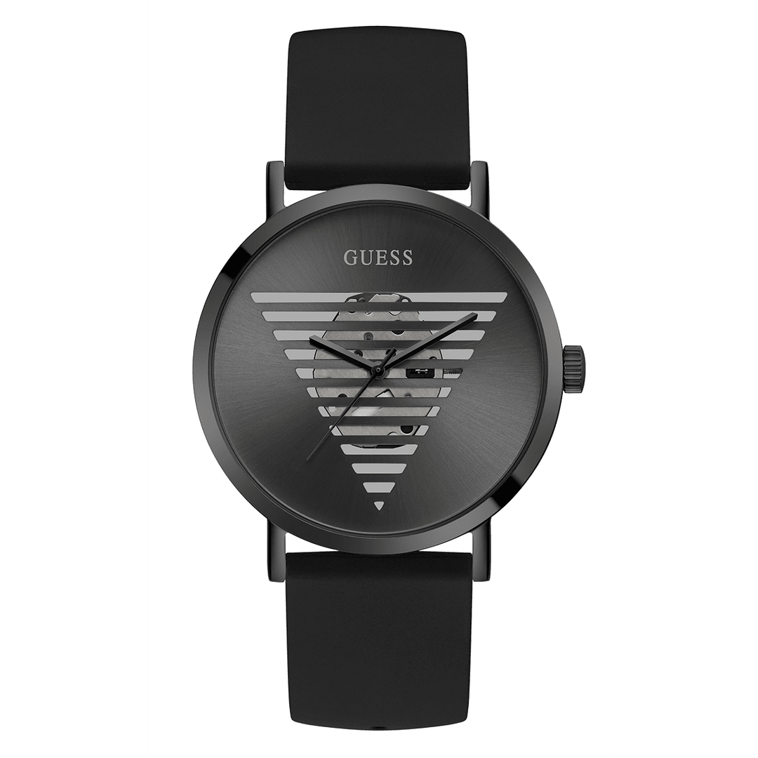 GUESS Mens Black Analog Watch