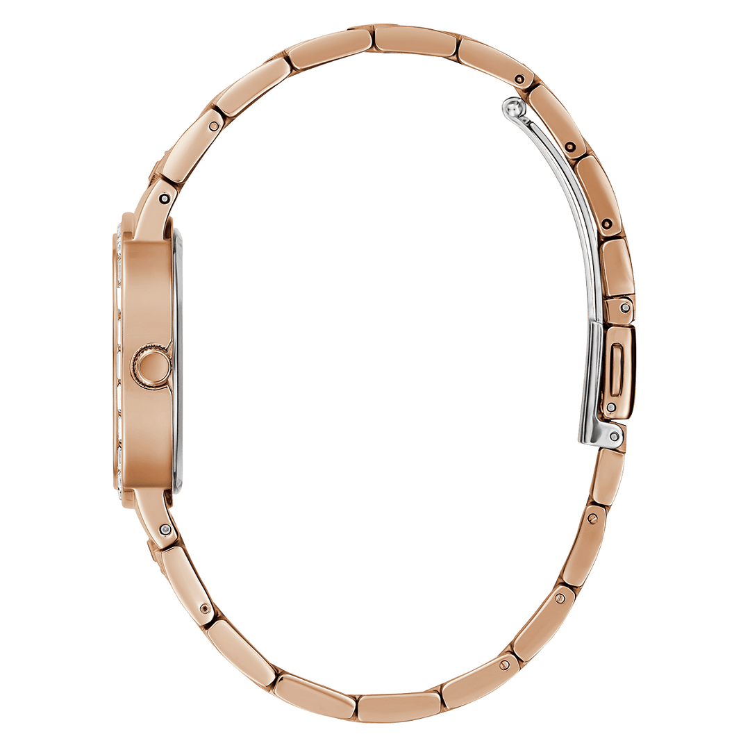 GUESS Ladies Rose Gold Analog Watch