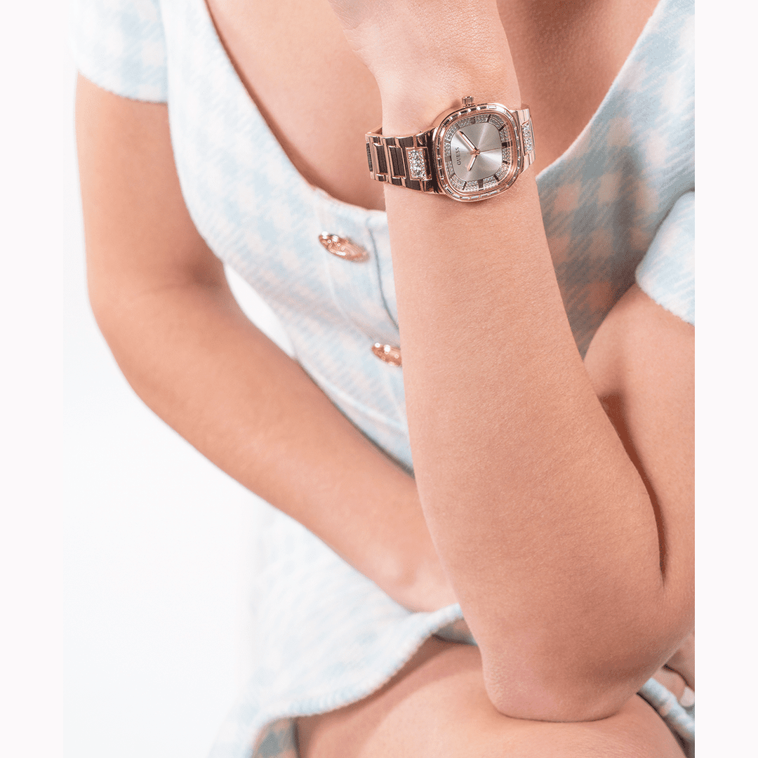 GUESS Ladies Rose Gold Analog Watch