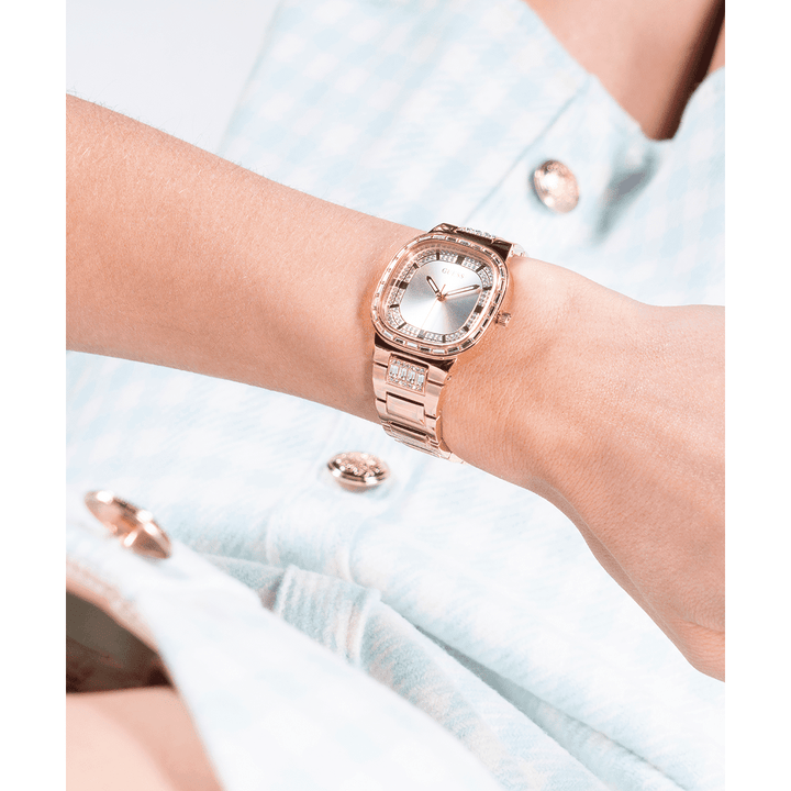 GUESS Ladies Rose Gold Analog Watch