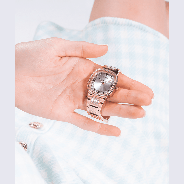 GUESS Ladies Rose Gold Analog Watch
