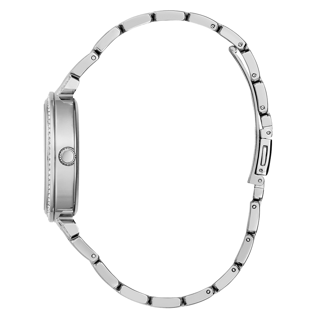 GUESS Ladies Silver Tone Analog Watch