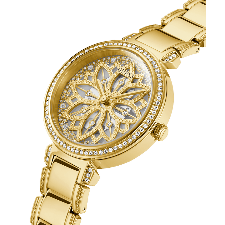 GUESS Ladies Gold Tone Analog Watch