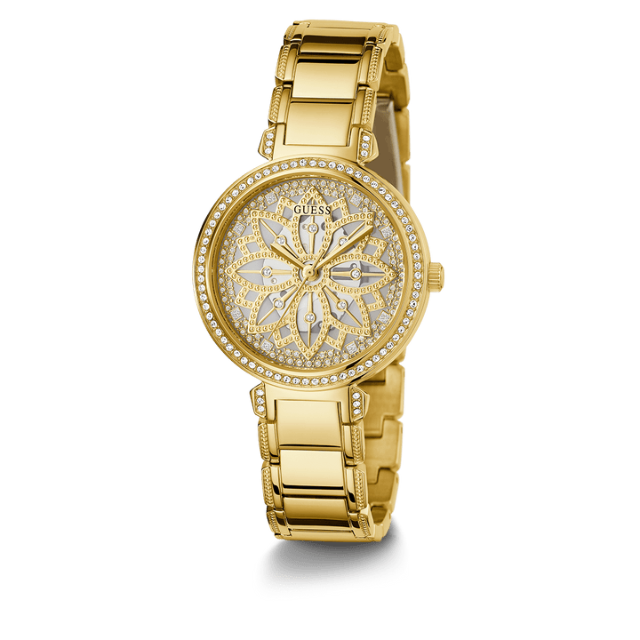 GUESS Ladies Gold Tone Analog Watch