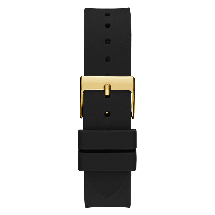 GUESS Ladies Black Gold Tone Multi-Function Watch