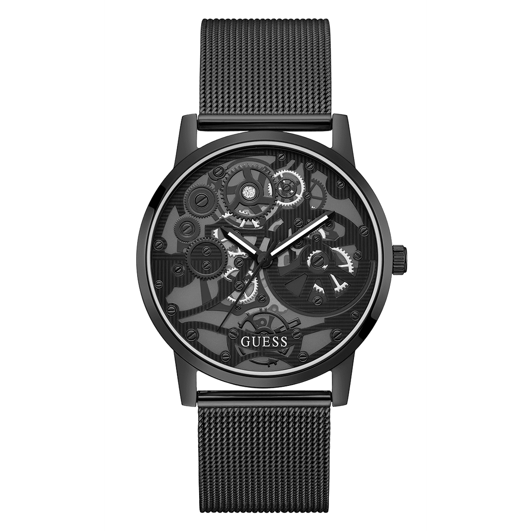 GUESS Mens Black Analog Watch