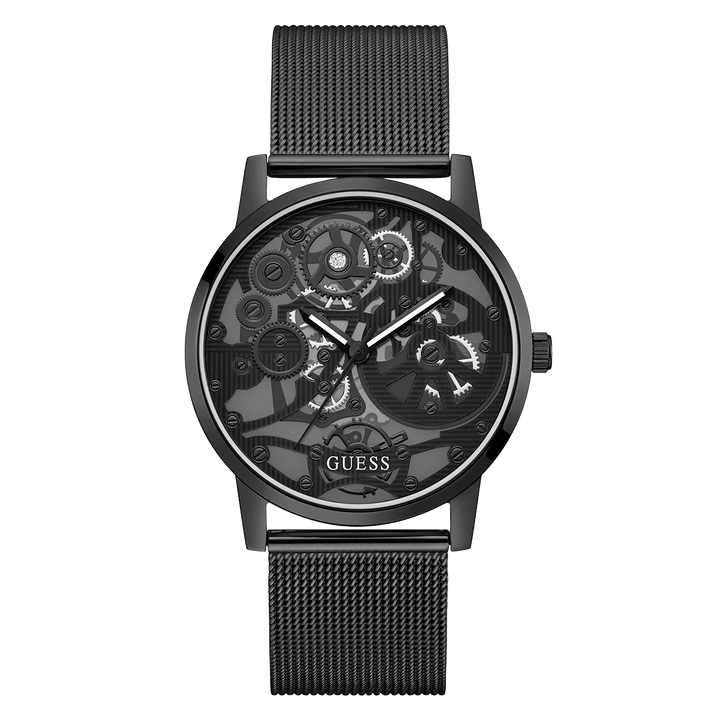 GUESS Mens Black Analog Watch