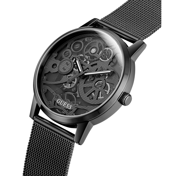 GUESS Mens Black Analog Watch