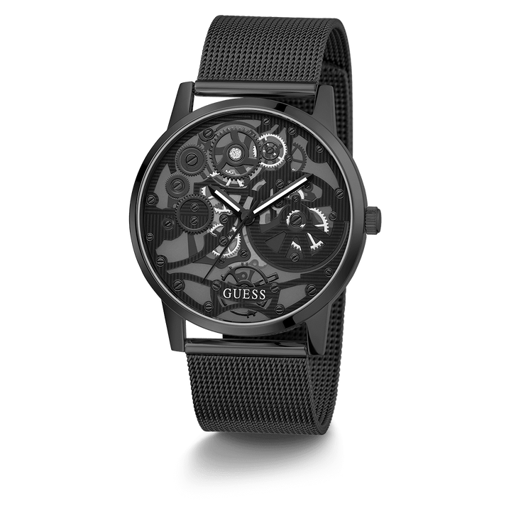 GUESS Mens Black Analog Watch