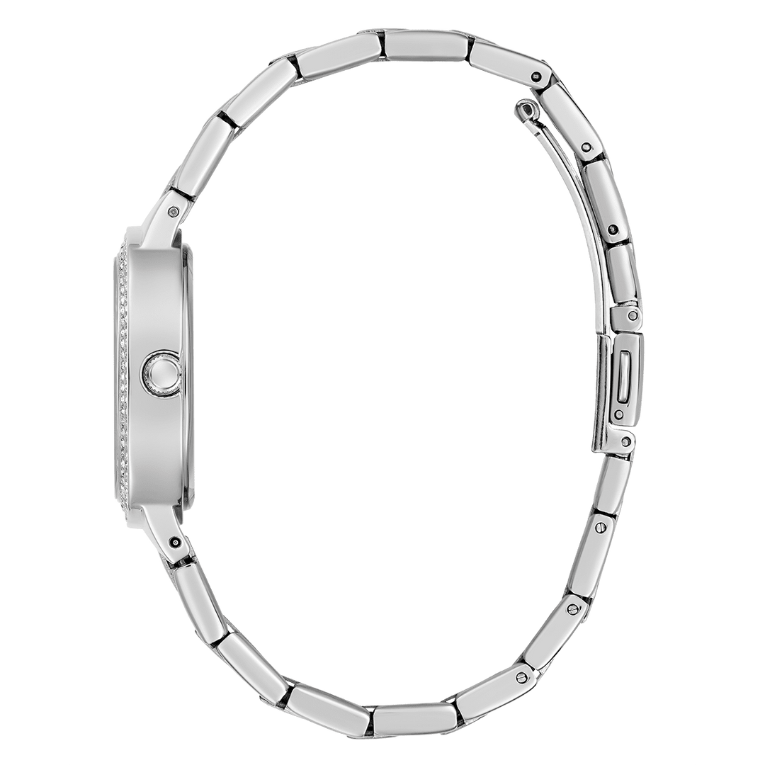 GUESS Ladies Silver Tone Analog Watch