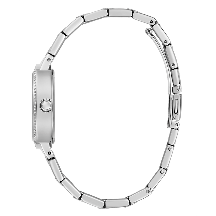 GUESS Ladies Silver Tone Analog Watch