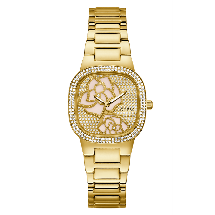 GUESS Ladies Gold Tone Analog Watch